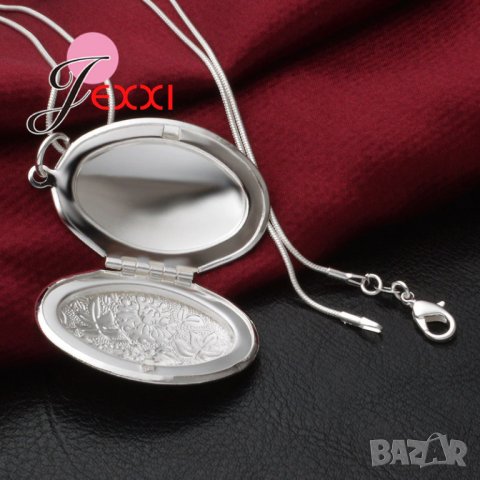 Медальон, Колие, рамка за снимки, инкрустации , снимка 3 - Колиета, медальони, синджири - 31223383