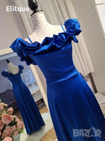 Дълги елегантни ,сатенени официални рокли , снимка 2 - Рокли - 53195613