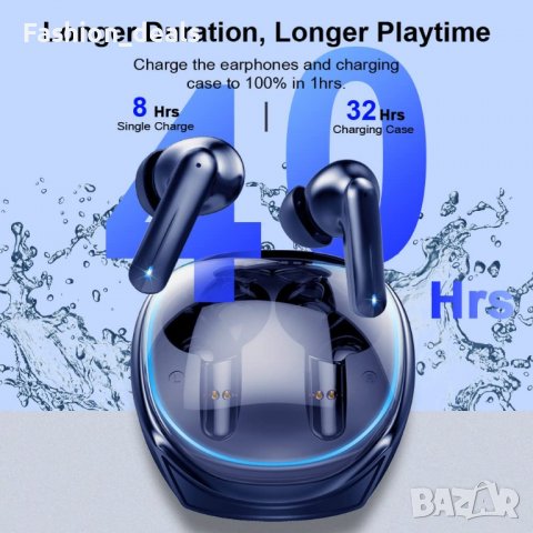 Нови Безжични слушалки Спортни с кутия за зареждане Earbuds за музика, снимка 5 - Bluetooth слушалки - 39679779