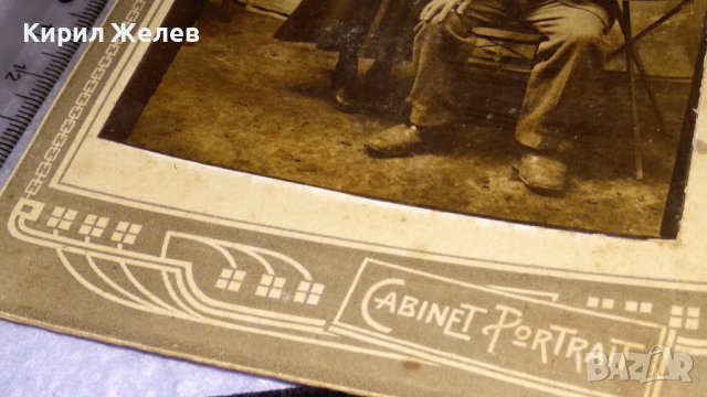 СТАРИННА СЕМЕЙНА ПОРТРЕТНА ФОТОГРАФИЯ КОЛЕКЦИОНЕРСКА СНИМКА ЦАРСКО ВРЕМЕ КАРТИЧКА 24546, снимка 2 - Колекции - 38628801