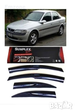 Ветробрани Черни Опел Вектра Opel Vectra B 1996 до 2003 комплект 4 броя предни задни
