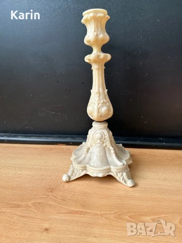 Свещник , снимка 2 - Антикварни и старинни предмети - 51160578