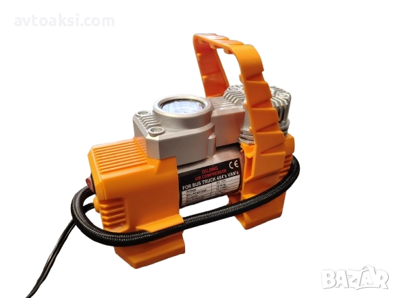 Компресор за гуми 12V метален -102-10, снимка 2 - Аксесоари и консумативи - 52890017
