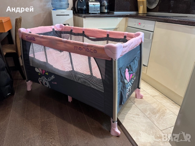 Сгъваема детска кошара за игра и спане Chipolino Monaco