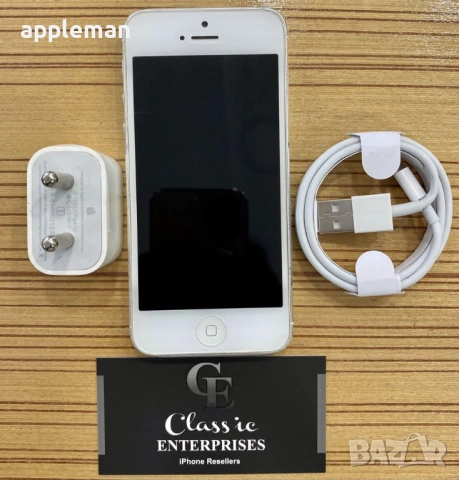 Apple iPhone 5 бял Фабрично отключен, снимка 2 - Apple iPhone - 48782196