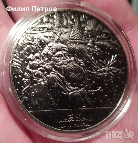 Коледно - новогодишен плакет в защитна капсула ., снимка 13 - Нумизматика и бонистика - 48410553