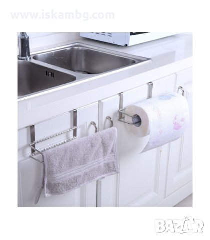 ХРОМИРАНА СТОЙКА ЗА КУХНЕНСКА ХАРТИЯ - код 2495, снимка 5 - Аксесоари за кухня - 33938445