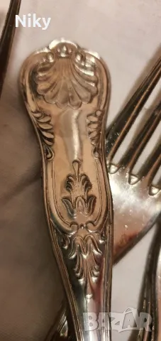 Посребрени прибори 800 arg 48 части , снимка 6 - Прибори за хранене, готвене и сервиране - 47512550