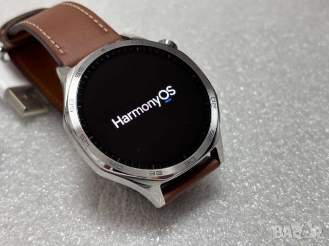 Като нов!!! Huawei Watch GT 5 46mm - Brown Leather, снимка 4 - Смарт часовници - 52693665