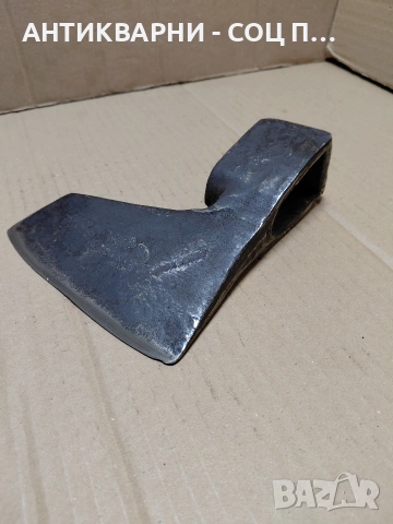 Соц Стара Ръчно Кована Брадва 1.250кг. НОМЕР 632., снимка 4 - Антикварни и старинни предмети - 54102120
