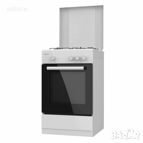 Газова печка Taurus CIG3FWHMG – 3 горелки, газова фурна 43 л, 9850 W, с дефект, снимка 4 - Печки, фурни - 52697391