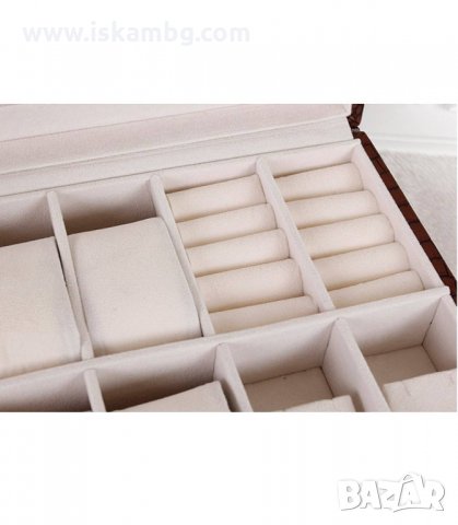 КУТИЯ ЗА БИЖУТА И 8 БР. ЧАСОВНИЦИ, ЛУКСОЗНА - код 2012, снимка 13 - Подаръци за мъже - 33965680