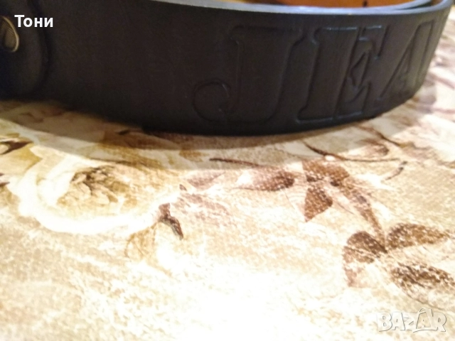 JEANS Нов Мъжки Колан Изцяло от Естествена Кожа 120см, снимка 2 - Колани - 52563752