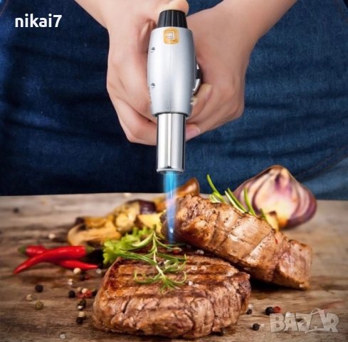 горелка газова настолна с пиезо запалване барбекю 1300°С, снимка 4 - Други - 42076492