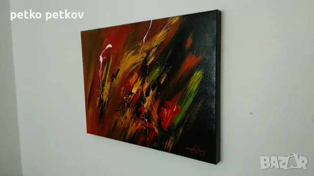 Абстрактна картина F58, снимка 4 - Картини - 50162792