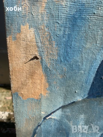 Стара картина маслени бои портрет, снимка 5 - Картини - 51019937