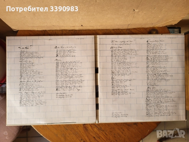 PINK FLOYD - THE WALL -плоча  ПРЕСА UK, снимка 3 - Грамофонни плочи - 52911290