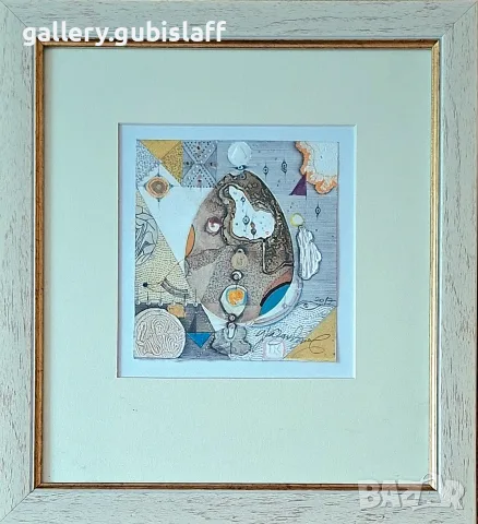 Картина, абстракция, худ. Цв. Казанджиев, 2017 г.
