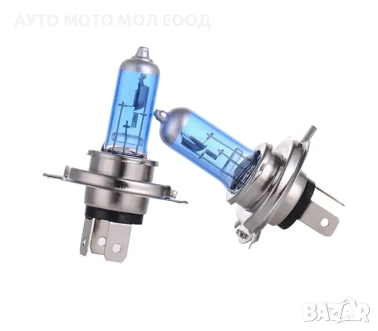 Халогенни крушки с Ксенон ефект 12V, H4, 55W - 2 брoя., снимка 2 - Аксесоари и консумативи - 49946130