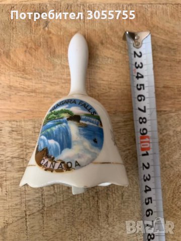 Красива стара камбанка(порцелан-Япония) -Ниагарски водопад, снимка 6 - Антикварни и старинни предмети - 35331859