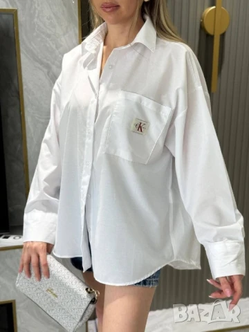овърсайз риза calvin klein jeans 