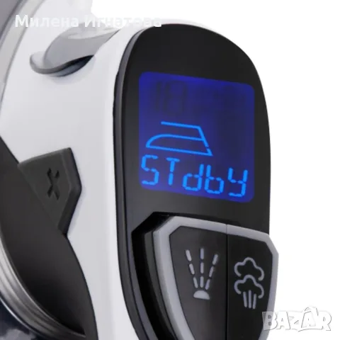Мощна парна ютия 3000W с LCD дисплей – 11 режима за прецизно гладене, снимка 6 - Ютии - 55907523