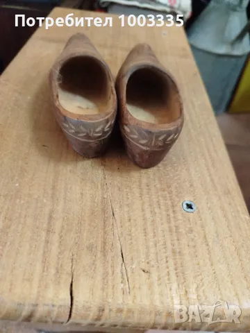 Стари малки дървени обувки , снимка 5 - Антикварни и старинни предмети - 50007368