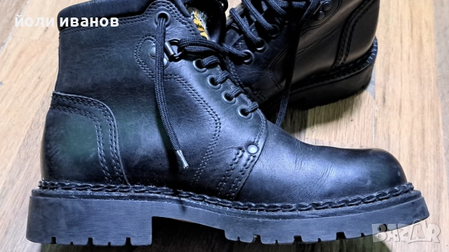 Военни кожени обувки нови,шити,44 1/2, снимка 4 - Мъжки ботуши - 52888281