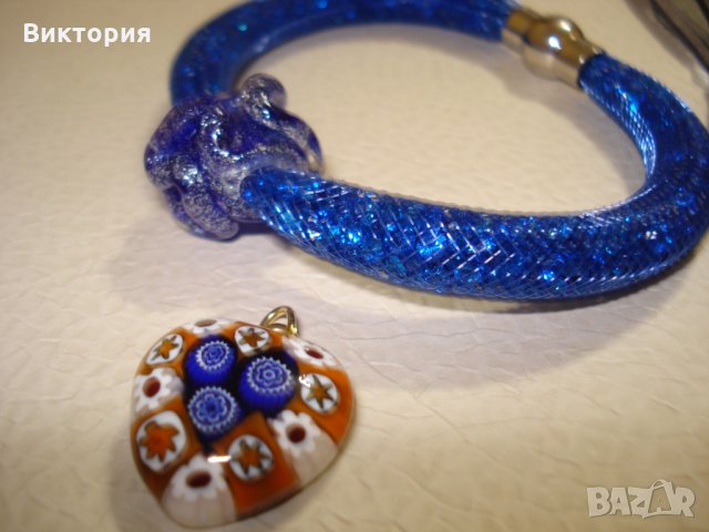 Висулка сърце Мурано Глас, снимка 6 - Колиета, медальони, синджири - 29236108