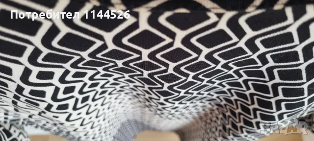 Къса черно-бяла рокля, свободен модел, ZeeLane, S, снимка 6 - Рокли - 50055685