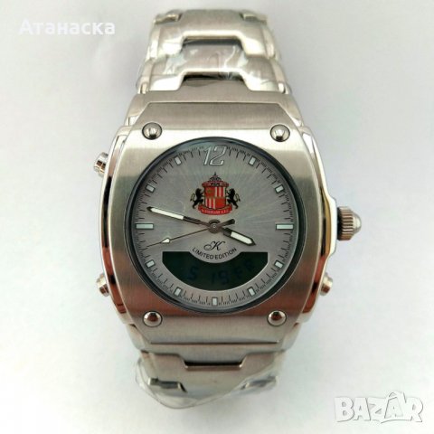 Sunderland AFC - чисто нов аналогов и дигитален английски дизайнерски часовник, снимка 1 - Мъжки - 28844331