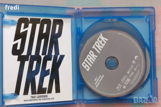 Star Trek 2009 (blu-ray disk) х 2 без бг субтитри, снимка 3 - Blu-Ray филми - 29867322