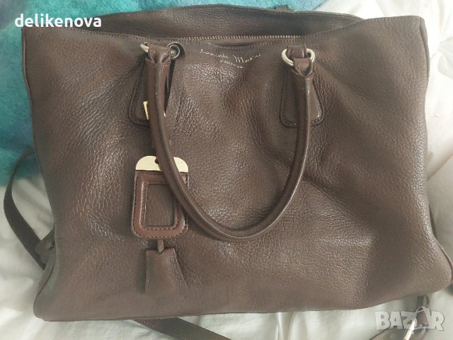 Lavinia Martini Firenze. Голяма кожена/еленска/ чанта, снимка 4 - Чанти - 44790107