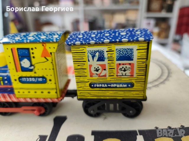 Руска механична играчка влак влакче 1977 г, снимка 5 - Колекции - 53958070