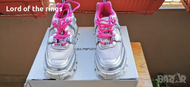 Оригинални маркови дамски маратонки EMPORIO ARMANI - 36 номер, снимка 6 - Маратонки - 49992951