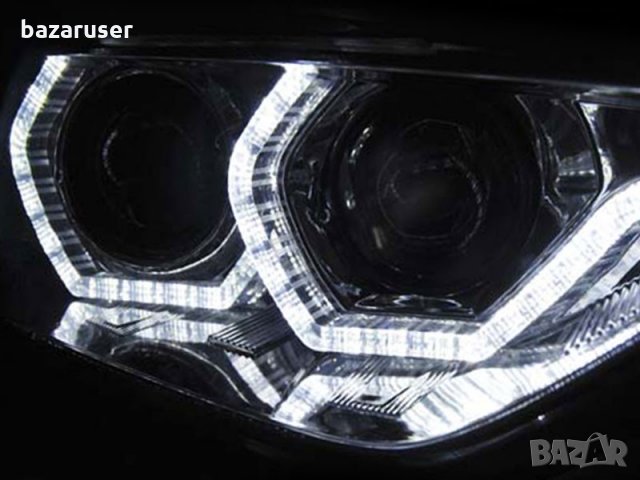 Комплект тунинг ксенонови фарове за BMW серия 3 F30,F31 2011-2015 с хром основа, ляв и десен за моде, снимка 3 - Аксесоари и консумативи - 32114678