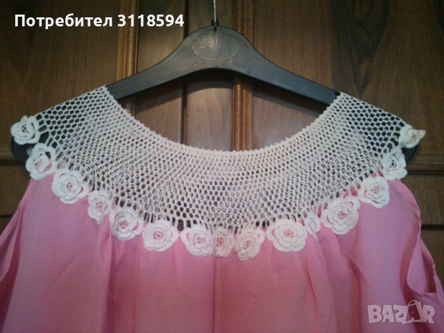 Розова рокля, снимка 2 - Рокли - 40836162