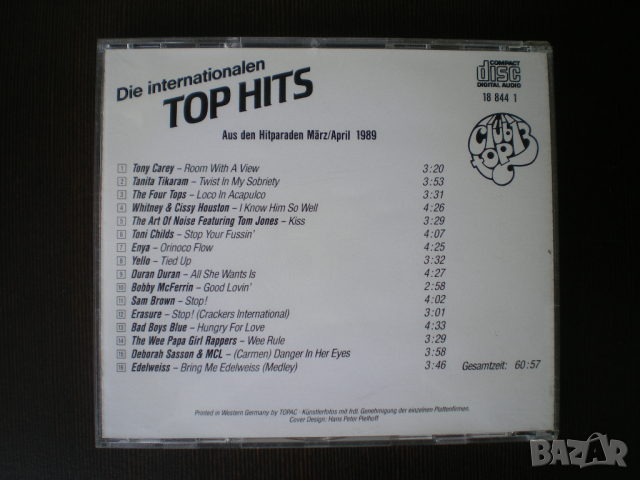 Club Top 13 - Die Internationalen Top Hits - März/April '89, снимка 3 - CD дискове - 44640110