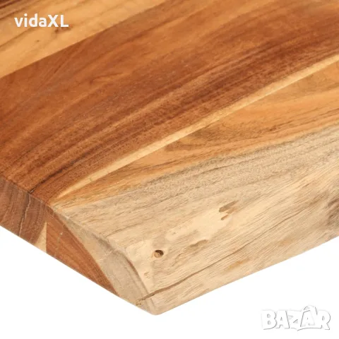 vidaXL Плот за маса, 140x60x3,8 см, правоъгълен, акация масив, жив ръб, снимка 5 - Етажерки - 56147462