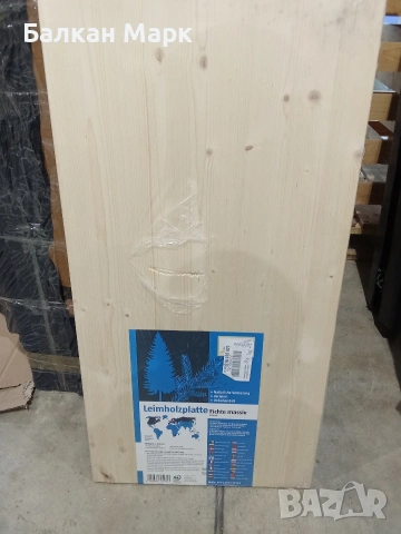 Дървен плот (лепен ) смърч – 800 x 400 x 18 mm