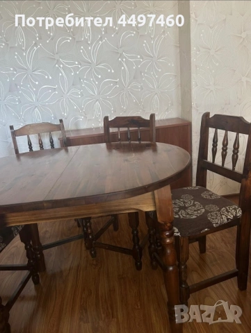 Маса с 4 стола, снимка 5 - Маси - 54319607