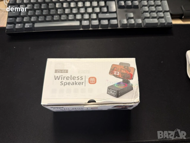 Будилник, поставка за мобилен телефон с Bluetooth високоговорител, 20 успокояващи звука, снимка 10 - Друга електроника - 54118144