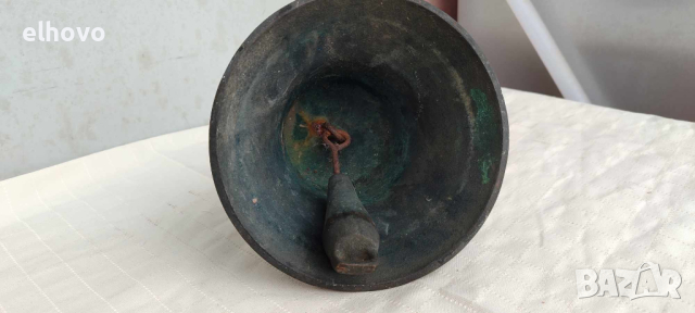Стара бронзова камбана, снимка 3 - Антикварни и старинни предмети - 44652932