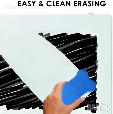 Магнитна стъклена дъска 90x120 см XIWODE , снимка 3 - Други стоки за дома - 36663706