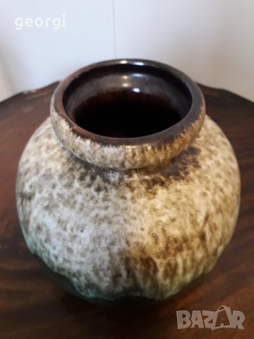 Немска керамична ваза ръчна изработка , снимка 4 - Колекции - 31874676