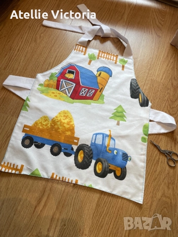 Детски готварски комплект от шапка и престилка 