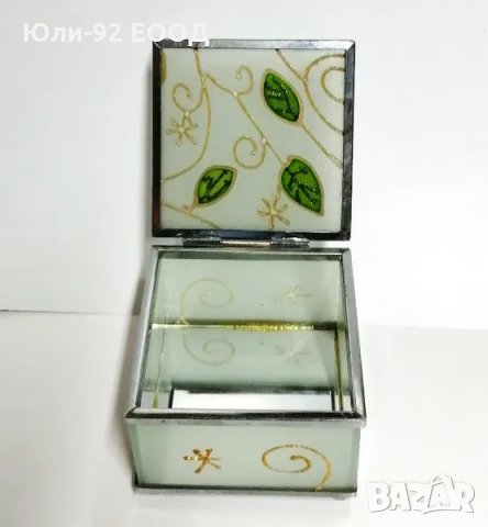 Кутийка за бижута от рисувано стъкло, снимка 2 - Други - 29392684