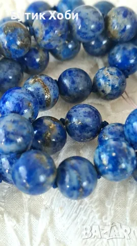 Ретро гердан от естествен лапис лазули , снимка 2 - Антикварни и старинни предмети - 50132874