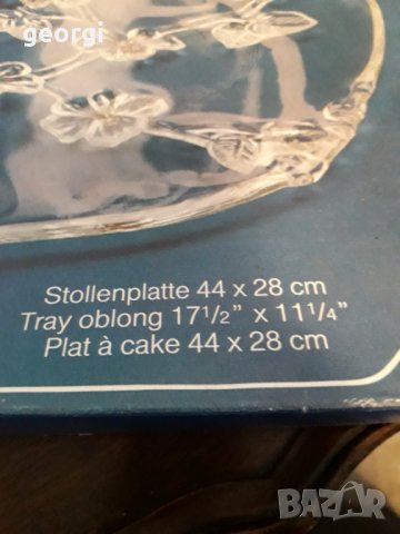 Немски кристален поднос Walter glass    13/3, снимка 9 - Аксесоари за кухня - 31874621