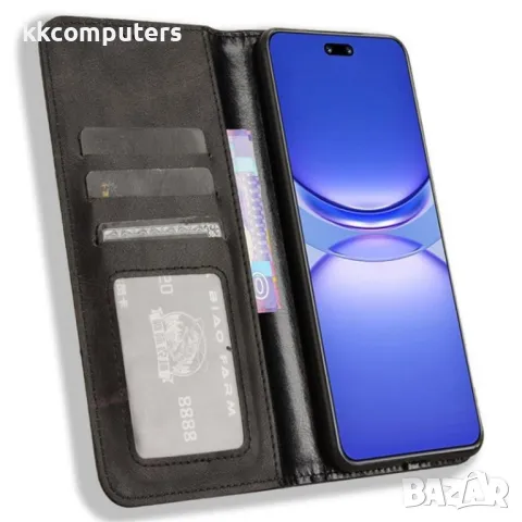 Huawei Nova 13 Magnetic Wallet Кожен Калъф и Протектор, снимка 5 - Калъфи, кейсове - 49832092
